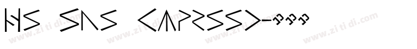 Hs Sns Cmprssd字体转换